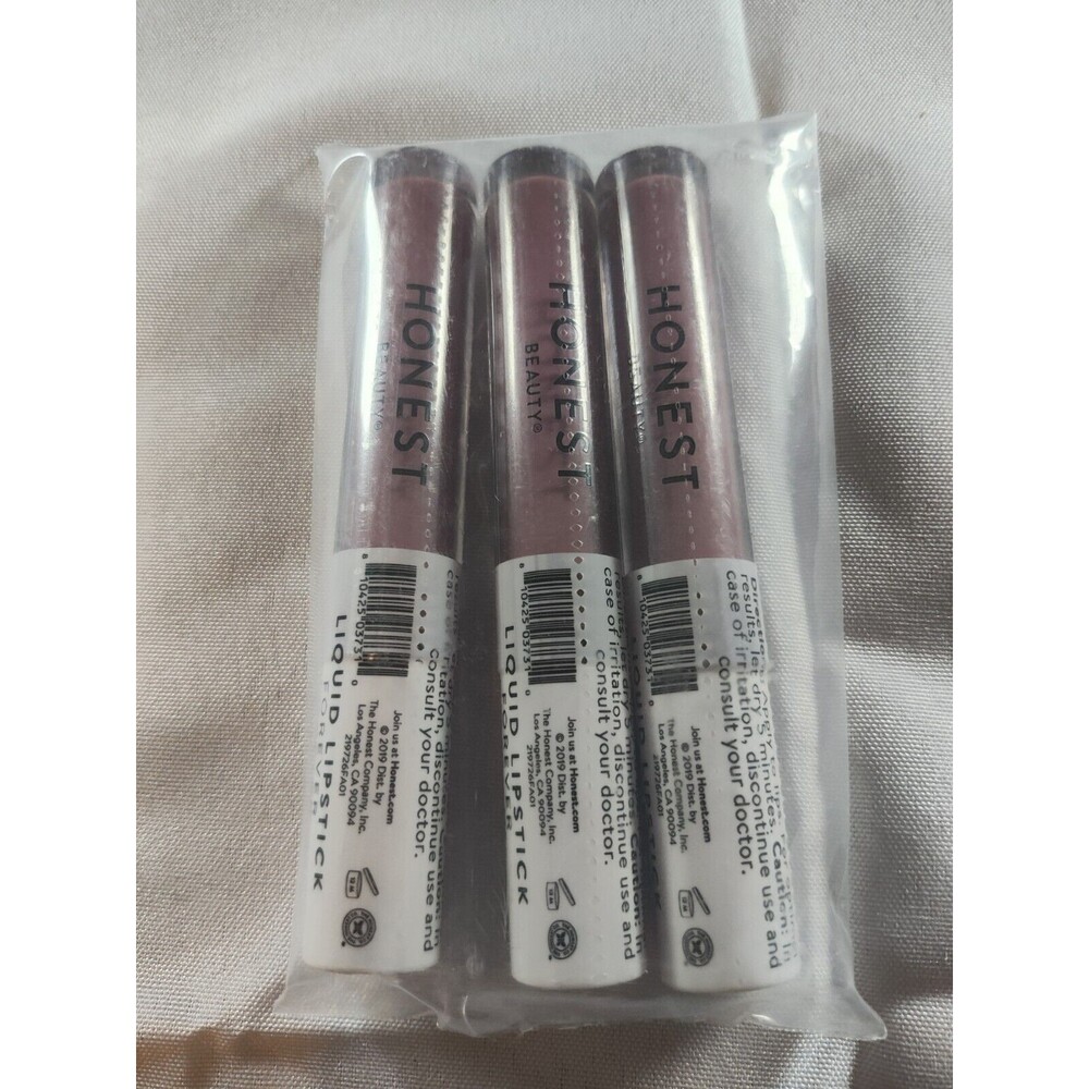 3 Pack Honest Beauty Liquid Lipstick Forever Avocado Oil 0.12 fl oz